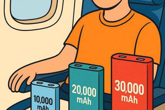 Quy định mang Sạc dự phòng lên máy bay