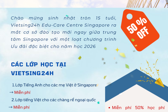 Chào mừng sinh nhật tròn 15 tuổi của Vietsing24h